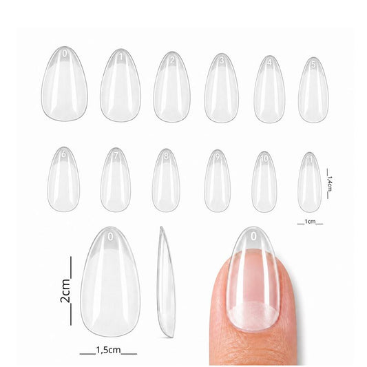 Tips Soft Gel PMMA Almendra Corta C522 - ISSI Supplies