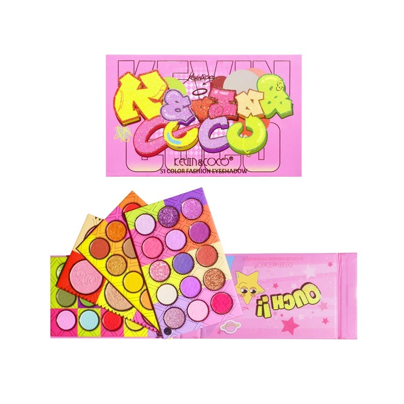 Paleta de Sombras 51 Colores - Kevin & Coco - Solo en Pink Pot Plant