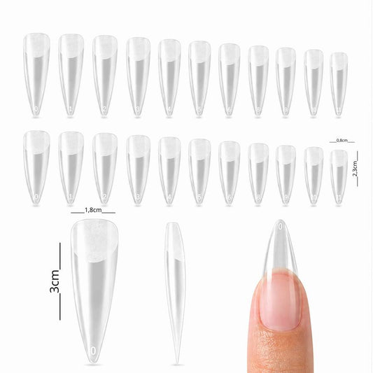 Tips Soft Gel PMMA Stiletto Medio C507 - ISSI Supplies