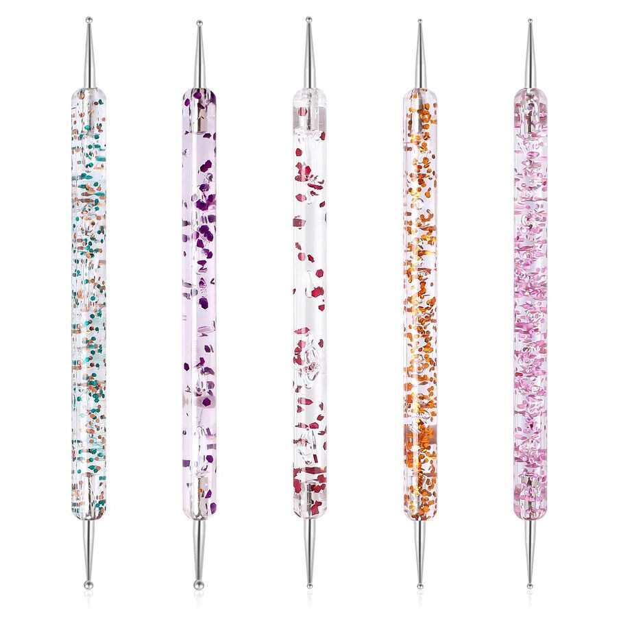 Boleador Cabo Plastico Glitter x5 - ISSI Supplies - Solo en Pink Pot Plant