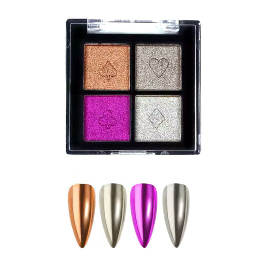 Cuarteto de Polvo Cromado 4G04 -  Solo en Pink Pot Plant