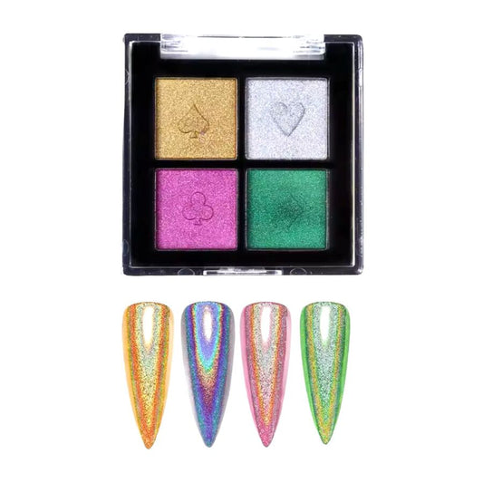 Cuarteto de Polvo Cromado 4G06 -  Solo en Pink Pot Plant