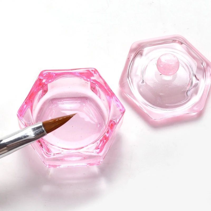 Dappen con tapa Hexagonal Rosa - Solo en Pink Pot Plant