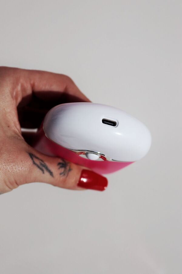 Mini ventilador rosa a bateria - entrada usb-C - Solo en Pink Pot Plant