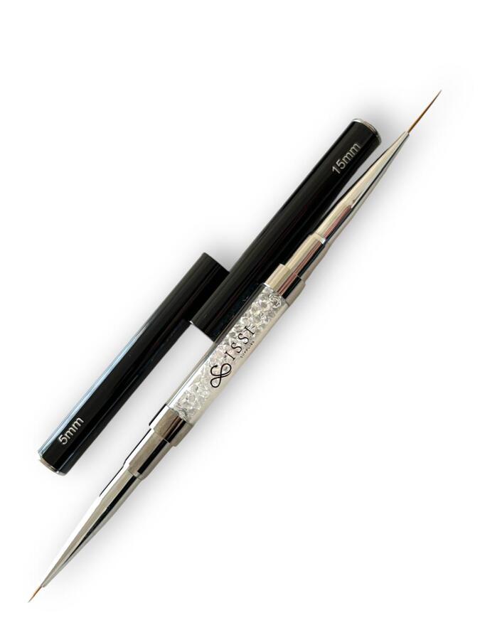 Pincel Liner Doble 5/15mm Black - Solo en Pink Pot Plant