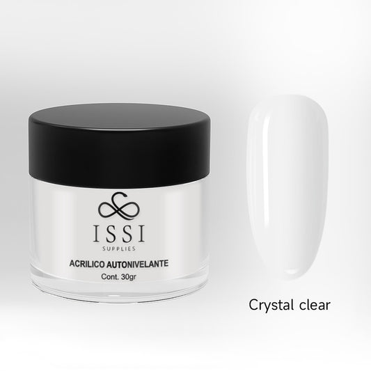 Polvo acrílico autonivelante CLEAR 30g -ISSI Supplies -  Solo en Pink Pot Plant