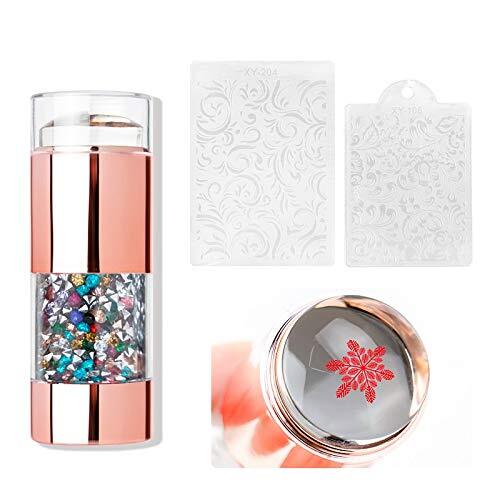 Sello para Stamping y Nail Art Doble - ISSI Supplies - Solo en Pink Pot Plant