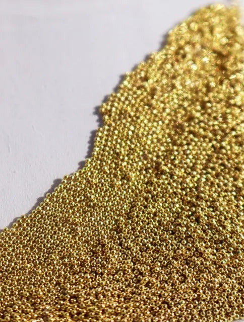 Caviar metálico dorado 0,5mm - Solo en Pink Pot Plant