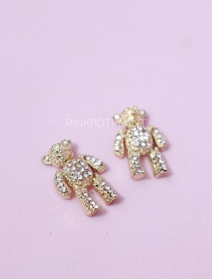 D451 Bear Articulado Dorado 2 unidades - ISSI Supplies - Solo en Pink Pot Plant