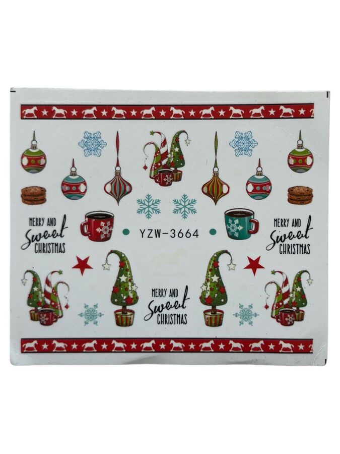 Decals Water Navideño - Solo en Pink Pot Plant