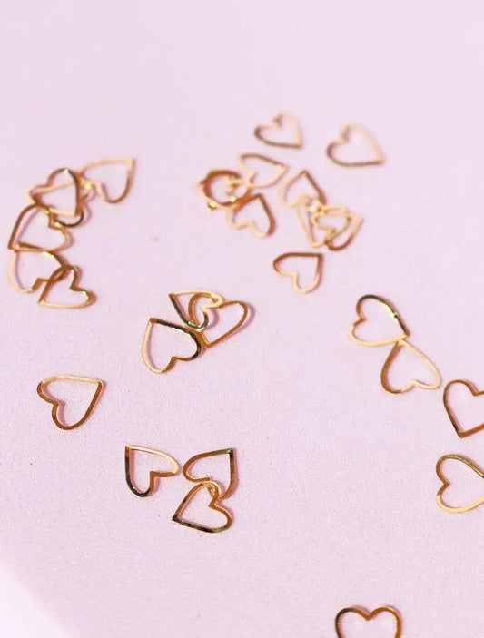 Joyas de Metal D433 Corazon Dorado -  Solo en Pink Pot Plant