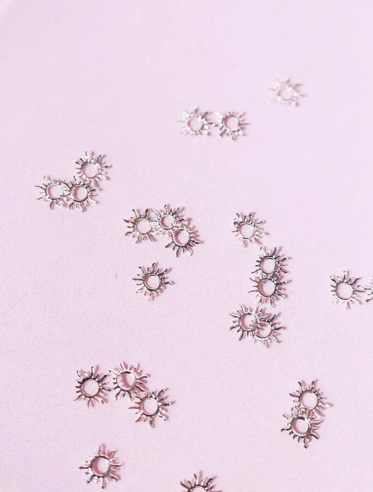 Joyas de Metal D433 Sol Plateado - Solo en Pink Pot Plant