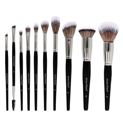 Manta 10 Brochas Profesionales A100 - Macrilan - Solo en Pink Pot Plant