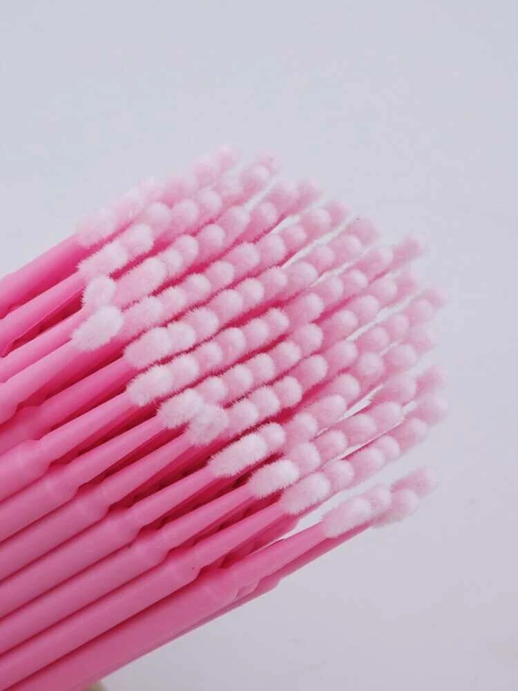 Mini hisopos desechables x100un - Solo en Pink Pot Plant