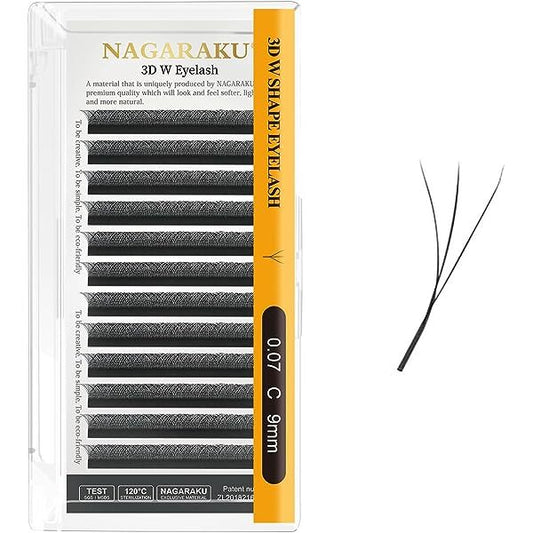 Pestañas tecnologicas 3D W 0.07C Mix Negro - Nagaraku -  Solo en Pink Pot Plant