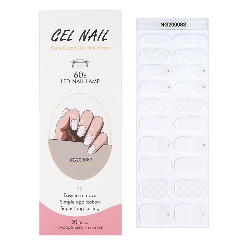 Sticker en Gel semi curado NG83 - Solo en Pink Pot Plant