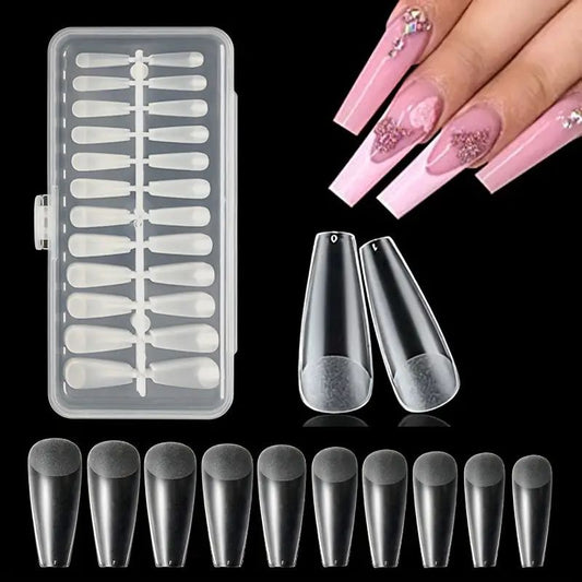 Tips SOFT GEL ABS #04 Coffin x240 - ISSI Supplies -  Solo en Pink Pot Plant