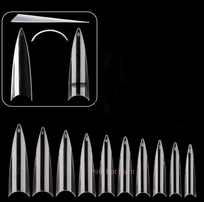 Tips STILETTO E44 x 500u - Solo en Pink Pot Plant