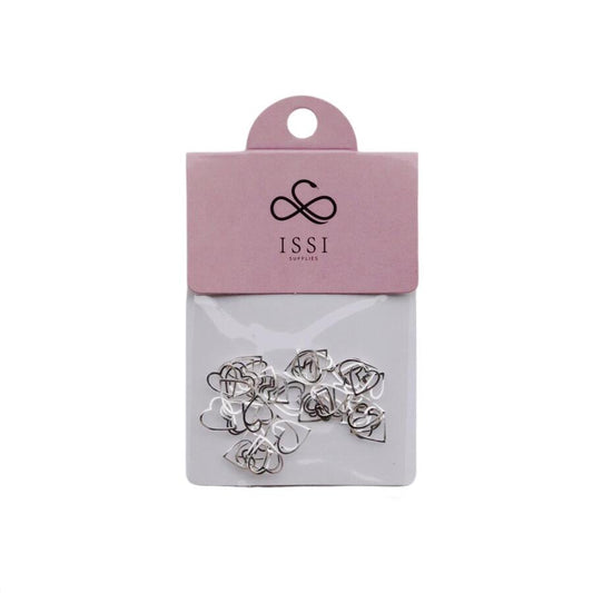 Joyas de Metal Corazon Plateado -  Solo en Pink Pot Plant 