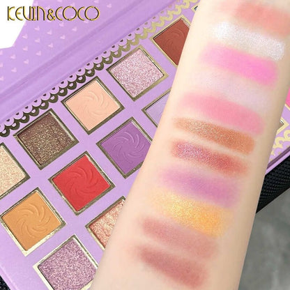 Paleta de Sombras 18 Colores - Kevin & Coco -  Solo en Pink Pot Plant 