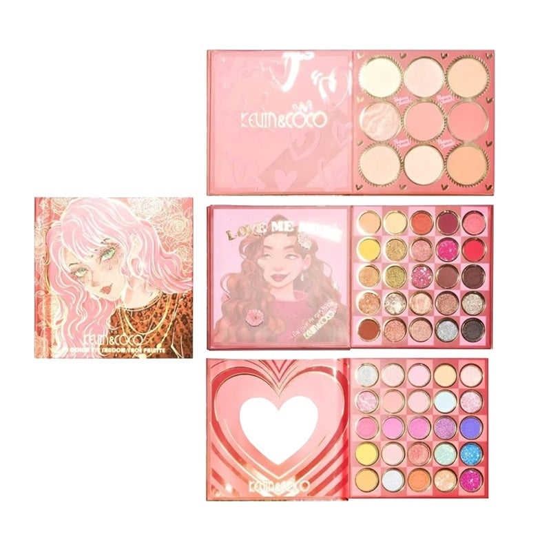 Paleta de Sombras 59 Colores - Kevin & Coco -  Solo en Pink Pot Plant 