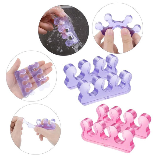 Separador de Dedos de Silicona Rosa