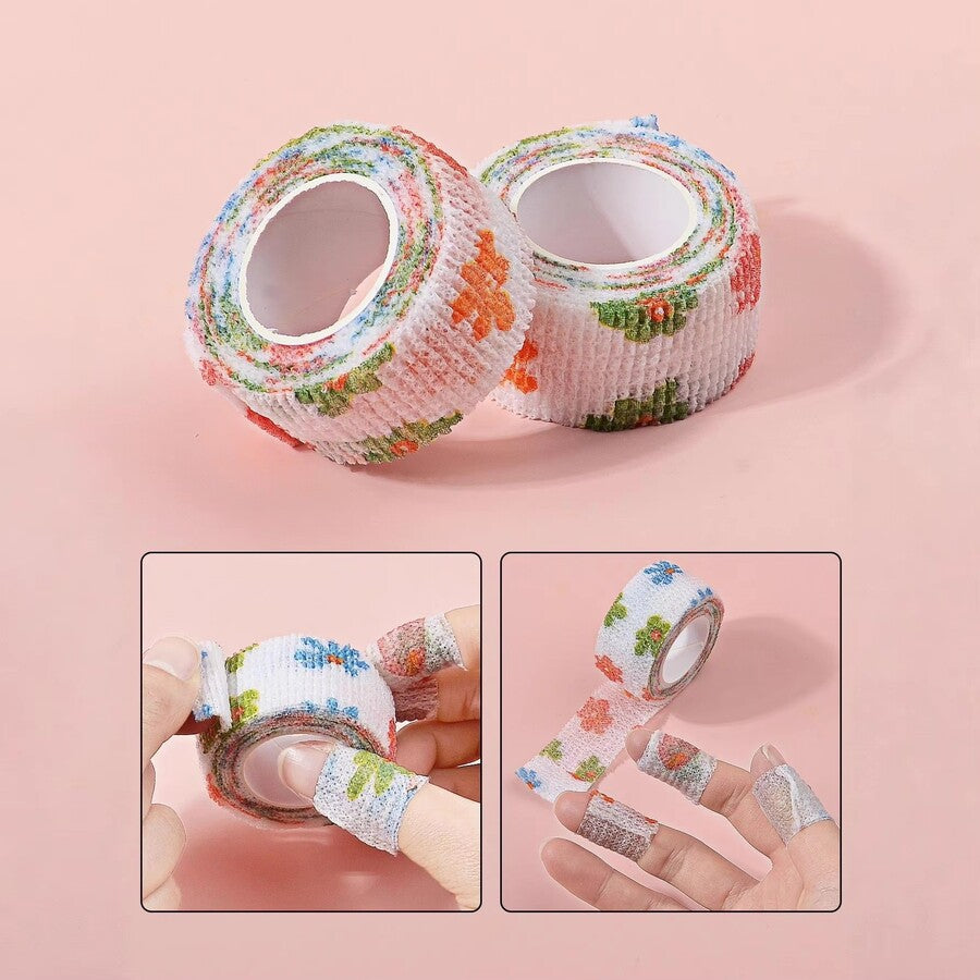 Cinta Protectora de Uñas Floreada