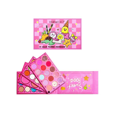 Paleta de Sombras 51 Colores - Kevin & Coco -  Solo en Pink Pot Plant 