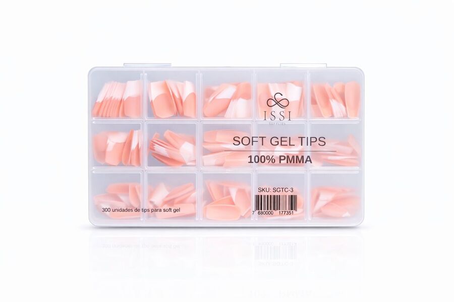 Tips Soft Gel PMMA con Color SGTC-3 - ISSI Supplies -  Solo en Pink Pot Plant 