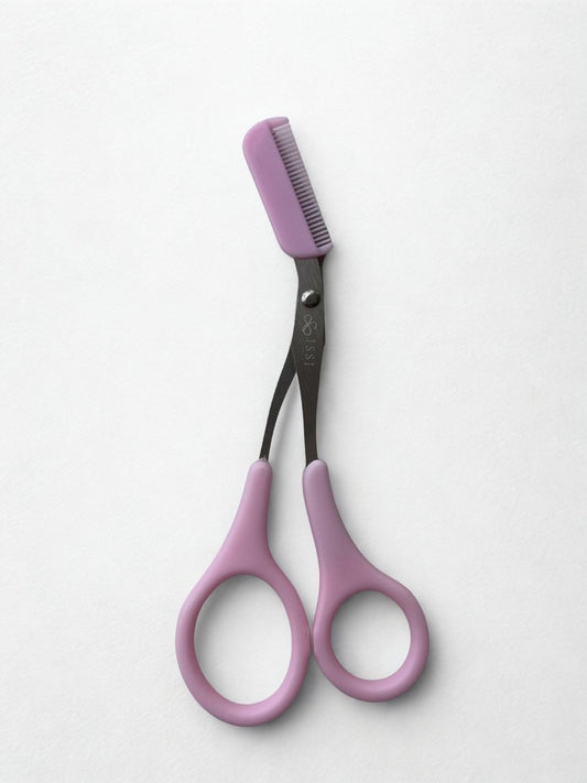 Tijera para Cejas con Peine Rosa LXN1428 - ISSI Supplies -  Solo en Pink Pot Plant 