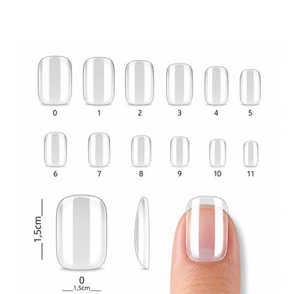 Tips Soft Gel PMMA Cuadrada Corta C512 500un - ISSI Supplies