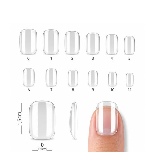 Tips Soft Gel PMMA Cuadrada Corta C512 - ISSI Supplies