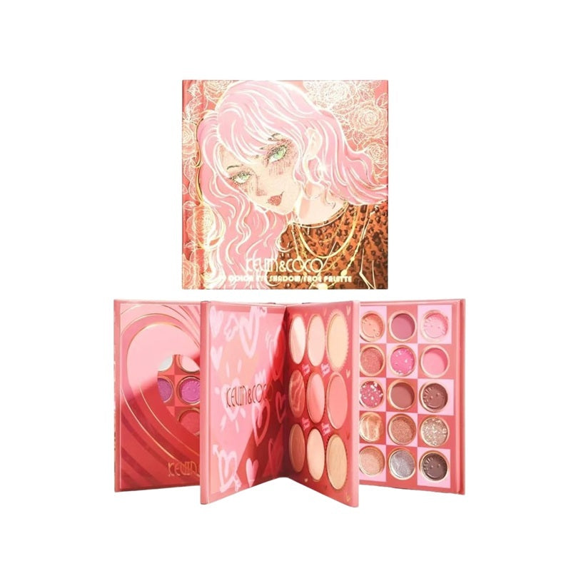 Paleta de Sombras 59 Colores - Kevin & Coco -  Solo en Pink Pot Plant 