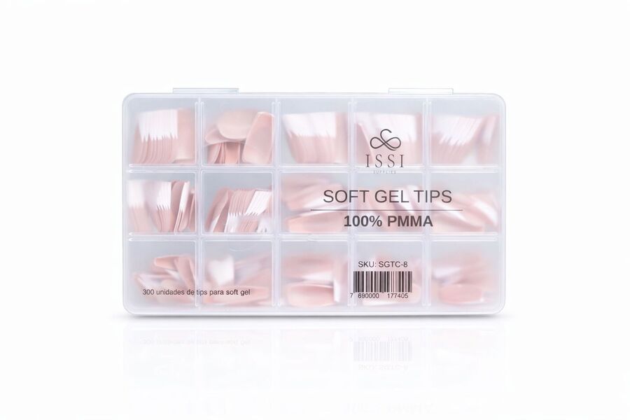 Tips Soft Gel PMMA con Color SGTC-8 - ISSI Supplies -  Solo en Pink Pot Plant 