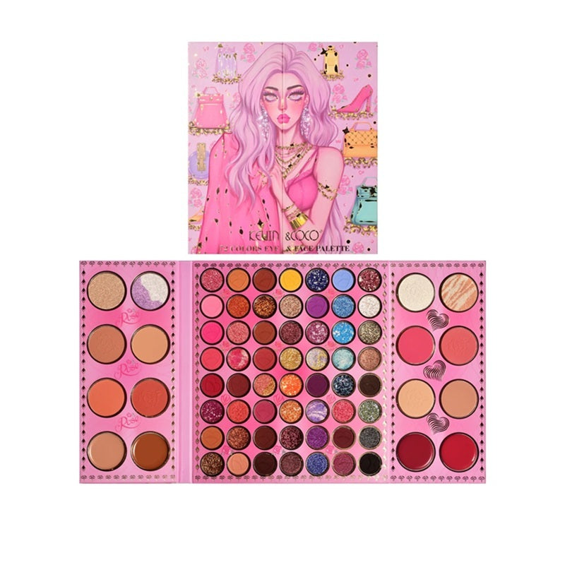 Paleta Facial 72 Colores - Kevin & Coco -  Solo en Pink Pot Plant 