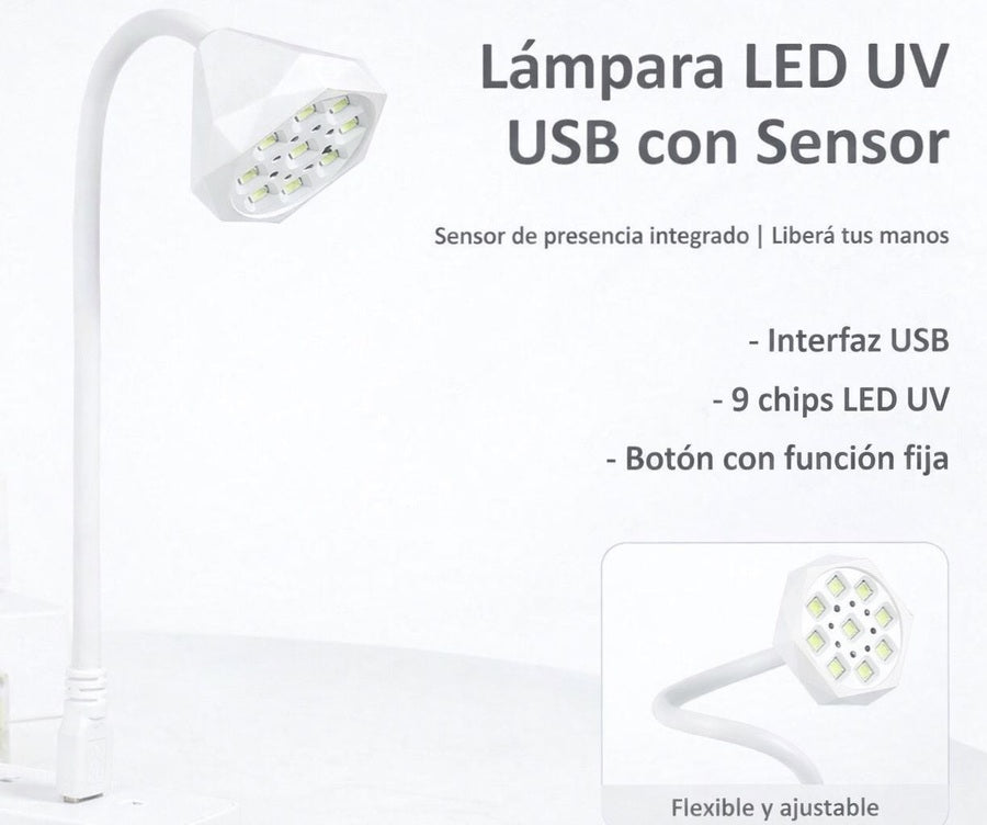 Lampara Flor Soft Gel USB con Sensor UV/LED - ISSI Supplies