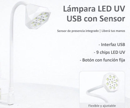 Lampara Flor Soft Gel USB con Sensor UV/LED - ISSI Supplies