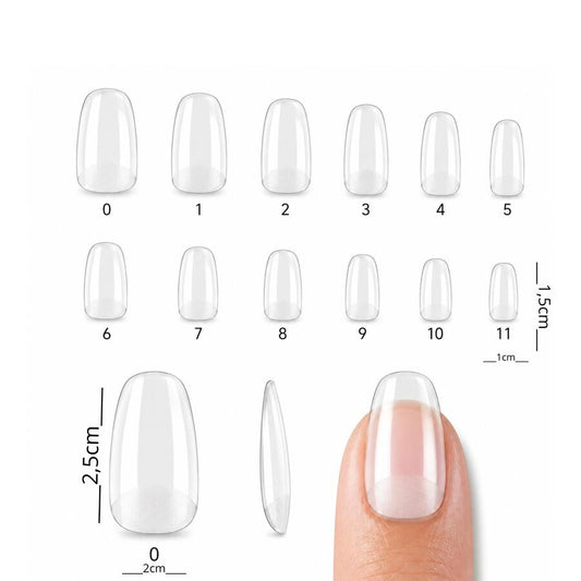 Tips Soft Gel PMMA Oval Corta C521 - ISSI Supplies