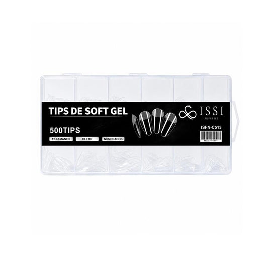 Tips Soft Gel PMMA Almendra Corta C513 - ISSI Supplies
