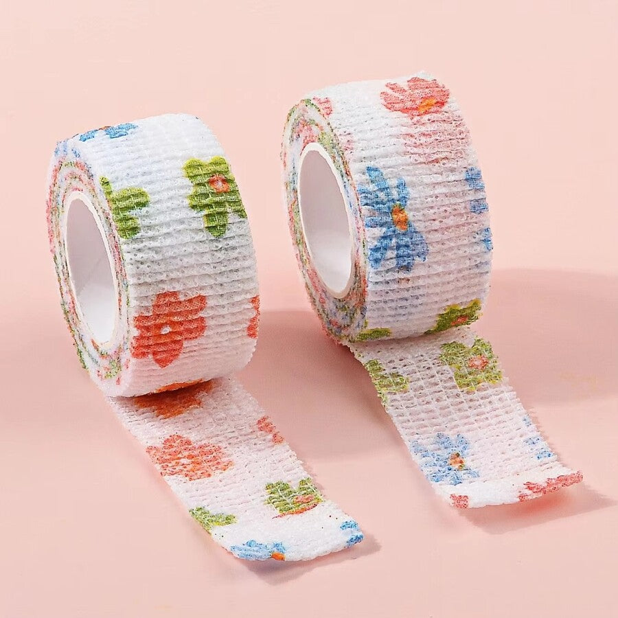 Cinta Protectora de Uñas Floreada