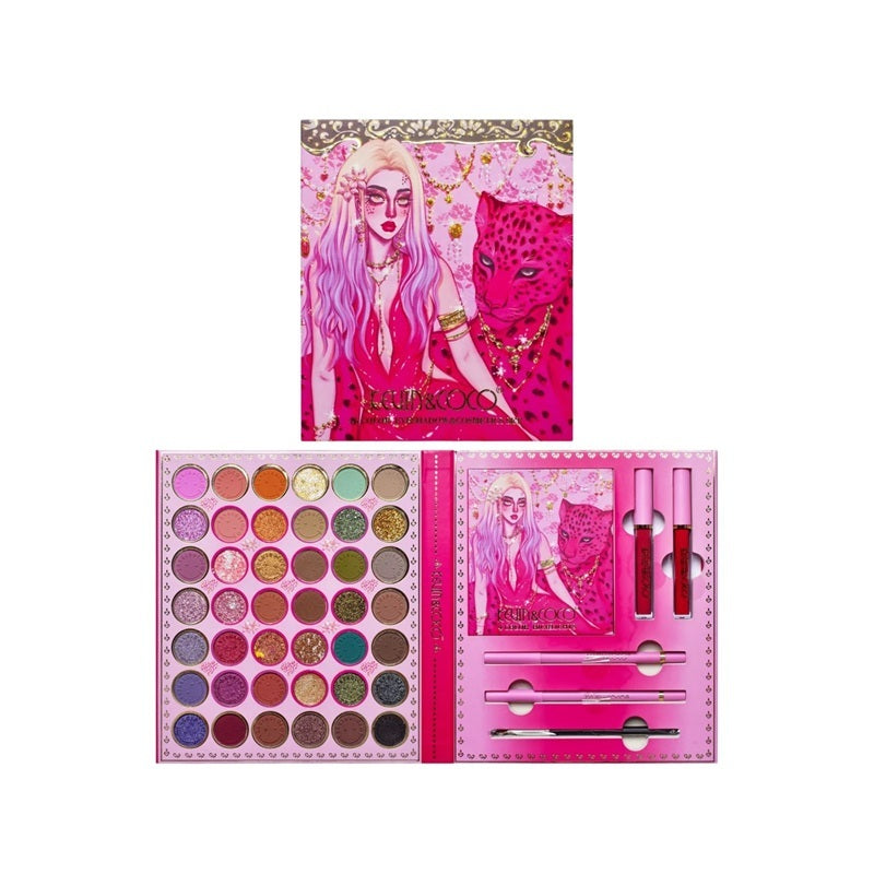 Paleta Facial Sombras y Labial 46 Colores - Kevin & Coco -  Solo en Pink Pot Plant 