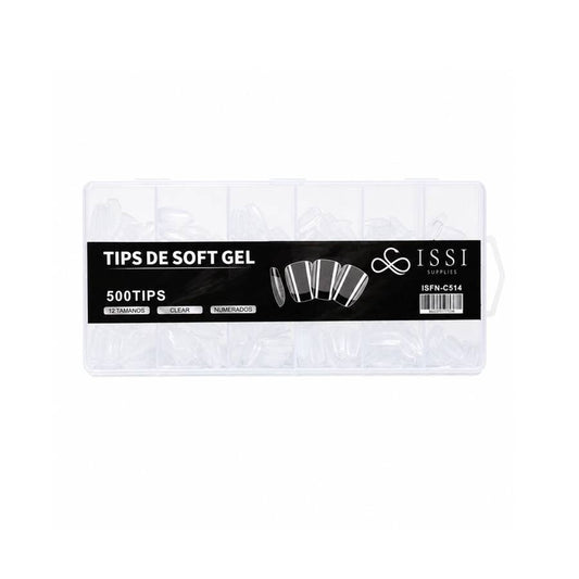 Tips Soft Gel PMMA Coffin Corta C514 - ISSI Supplies