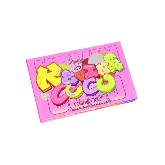 Paleta de Sombras 51 Colores - Kevin & Coco -  Solo en Pink Pot Plant 