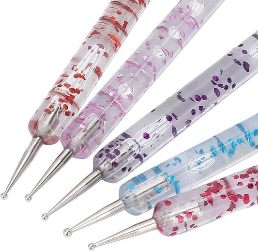 Boleador Cabo Plastico Glitter x5 - ISSI Supplies -  Solo en Pink Pot Plant 