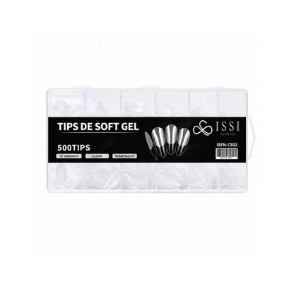 Tips Soft Gel PMMA Bailarina C502 500un - ISSI Supplies