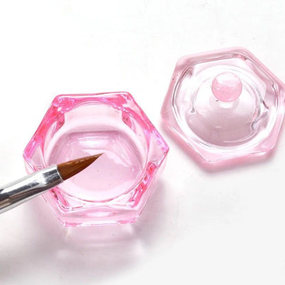 Dappen con tapa Hexagonal Rosa -  Solo en Pink Pot Plant 