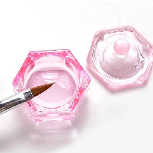 Dappen con tapa Hexagonal Rosa -  Solo en Pink Pot Plant 
