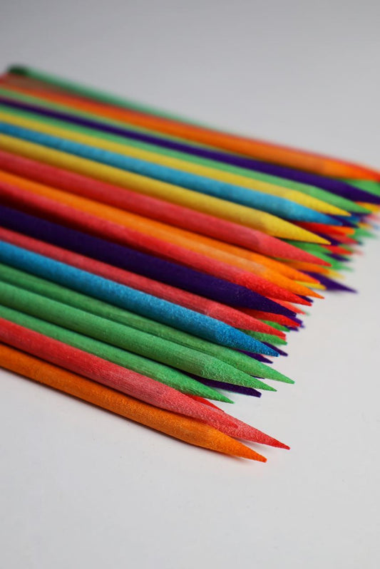 Palito de Naranjo Colorido x100u - ISSI Supplies