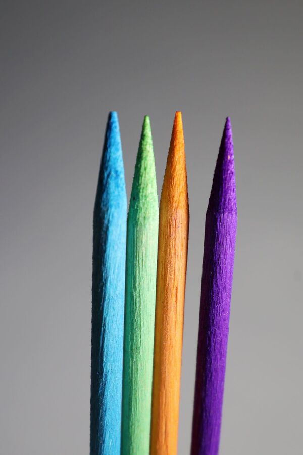 Palito de Naranjo Colorido x100u - ISSI Supplies