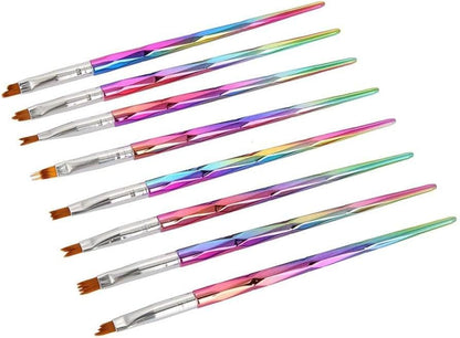 Kit x8 Pinceles Nail Art NBS1002 - ISSI Supplies -  Solo en Pink Pot Plant 